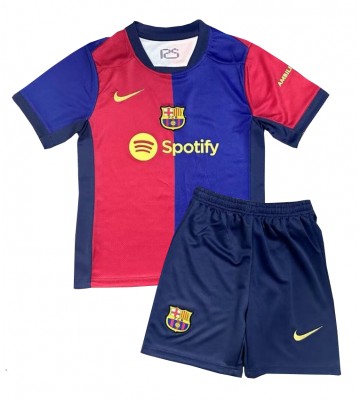 Barcelona Primera Equipación Niños 2024-25 Manga Corta (+ Pantalones cortos)